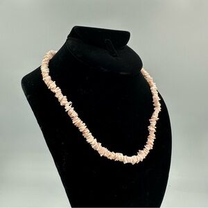 *FreeAddOn Vintage Salmon Seashell Puka Necklace